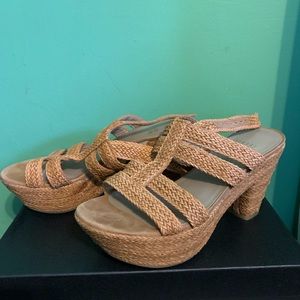 Stuart Weitzman Straw sandals